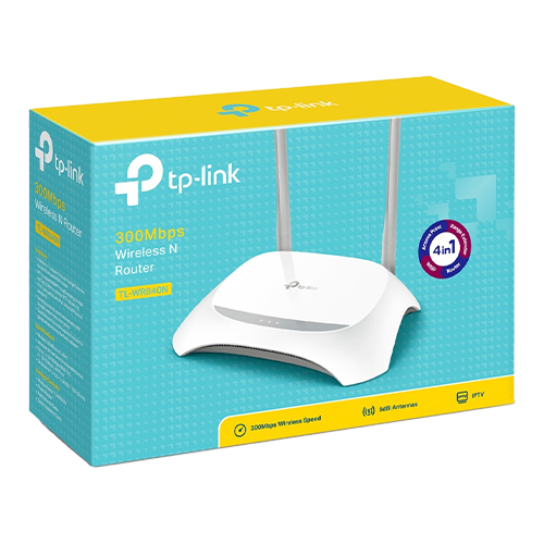 Router wireless TP-Link TL-WR840N, 5 porturi, 300 Mbps TL-WR840N – TP-LINK TL-WR840N