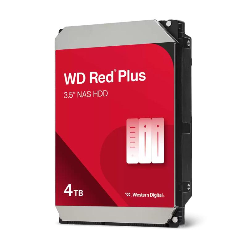 WD Red Plus WD40EFZZ HDD NAS 4TB 5400RPM 128MB SATA III 3.5 inch pentru servere NAS și RAID – WD WD40EFZZ