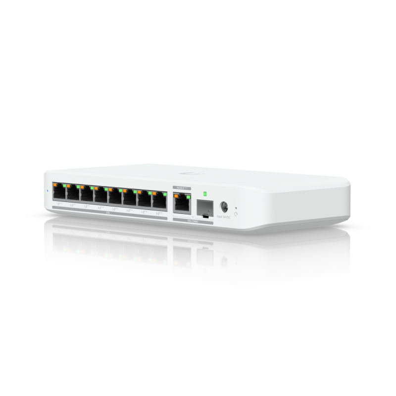 Switch Ubiquiti UniFi Flex 2.5G PoE USW-Flex-2.5G-8-PoE, 8x 2.5GbE PoE++, 10G RJ45/SFP+, 60Gbps – Ubiquiti USW-FLEX-2.5G-8-POE