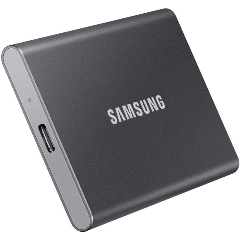 SSD Extern Samsung Portable T7 MU-PC1T0T/WW 1TB USB 3.2 Gen 2 Gri NVMe până la 1050 MB/s – SAMSUNG MU-PC1T0T/WW