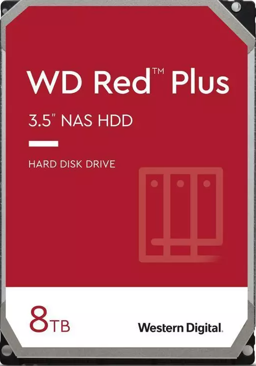 WD Red Plus WD80EFPX HDD NAS 8TB 5640RPM 256MB SATA III 3.5 inch pentru servere NAS și RAID – WD WD80EFPX