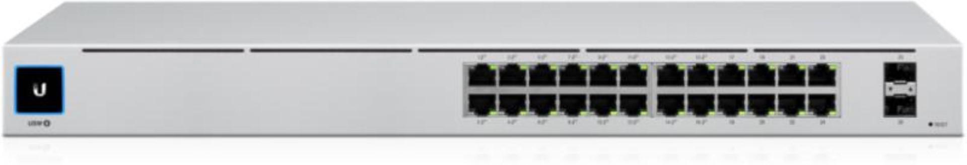Ubiquiti USW-24 – Switch Ubiquiti UniFi USW-24, 24x porturi Gigabit RJ45, 2x SFP, Layer 2, Managed, Rack 1U Switch Ubiquiti UniFi USW-24, 24x porturi Gigabit RJ45, 2x SFP, Layer 2, Managed, Rack 1U – Ubiquiti USW-24