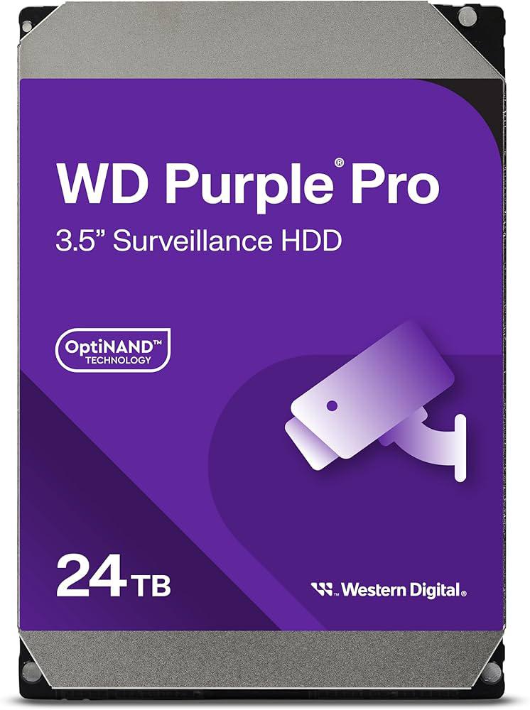 WD WD241PURP – WD Purple Pro WD241PURP HDD Surveillance 24TB 7200RPM 512MB SATA III 3.5 inch pentru sisteme CCTV și AI 24/7 WD Purple Pro WD241PURP HDD Surveillance 24TB 7200RPM 512MB SATA III 3.5 inch pentru sisteme CCTV și AI 24/7 – WD WD241PURP