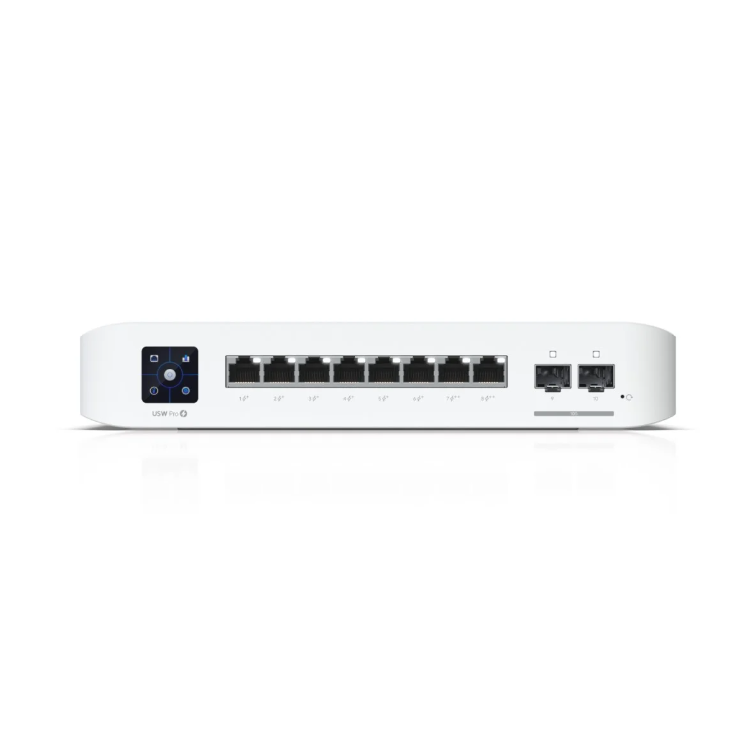 Ubiquiti USW-PRO-8-POE-120W – Switch Ubiquiti UniFi Pro 8 PoE USW-PRO-8-POE-120W, 8x Gigabit, 2x SFP+ 10G, Layer 3, PoE++ 120W Switch Ubiquiti UniFi Pro 8 PoE USW-PRO-8-POE-120W, 8x Gigabit, 2x SFP+ 10G, Layer 3, PoE++ 120W – Ubiquiti USW-PRO-8-POE-120W