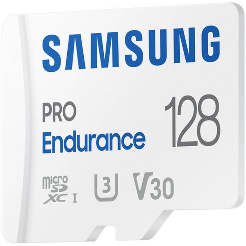 ard de memorie microSDXC Samsung PRO Endurance, 128GB, UHS-I U3, V30, Class 10, cu adaptor SD - MB-MJ128KA/EU – SAMSUNG MB-MJ128KA/EU