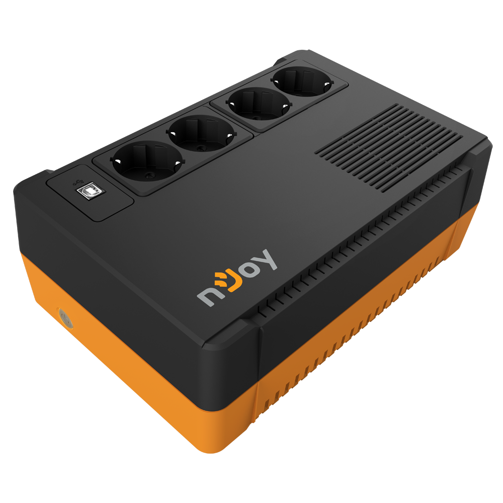 UPS nJoy Soter 600 PWUP-LI060SR-AZ01B 600VA 360W Line-Interactive cu AVR și 4 Prize Schuko – NJOY PWUP-LI060SR-AZ01B