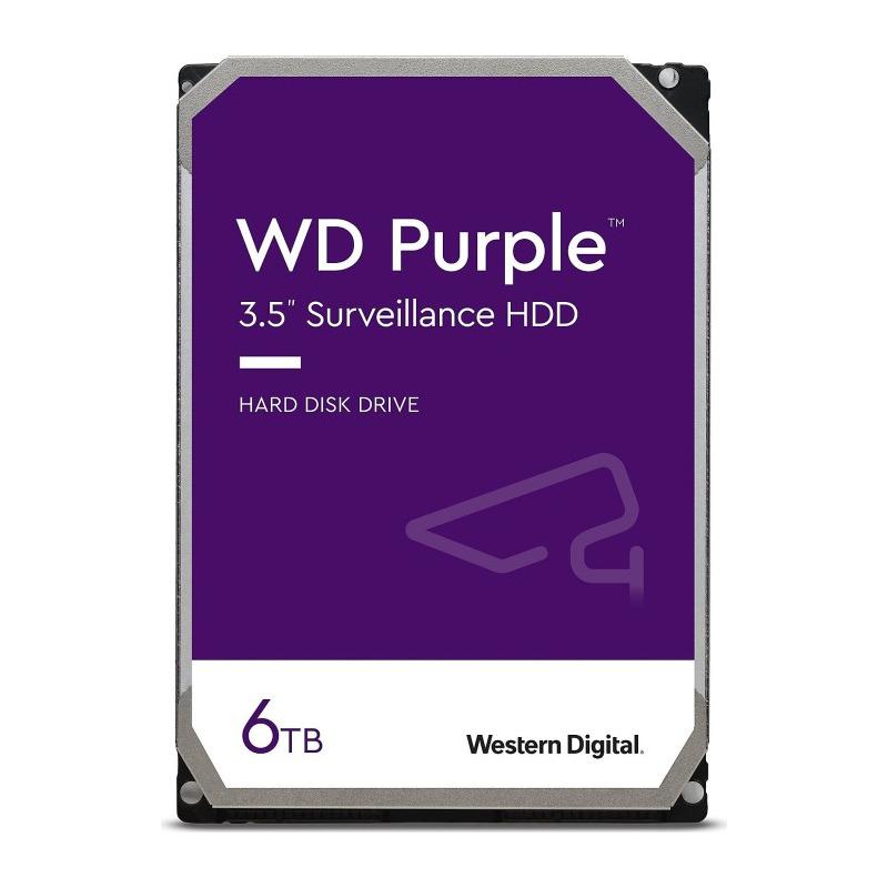 WD Purple WD64PURZ HDD Surveillance 6TB 5640RPM 256MB SATA III 3.5 inch pentru sisteme CCTV 24/7 – WD WD64PURZ