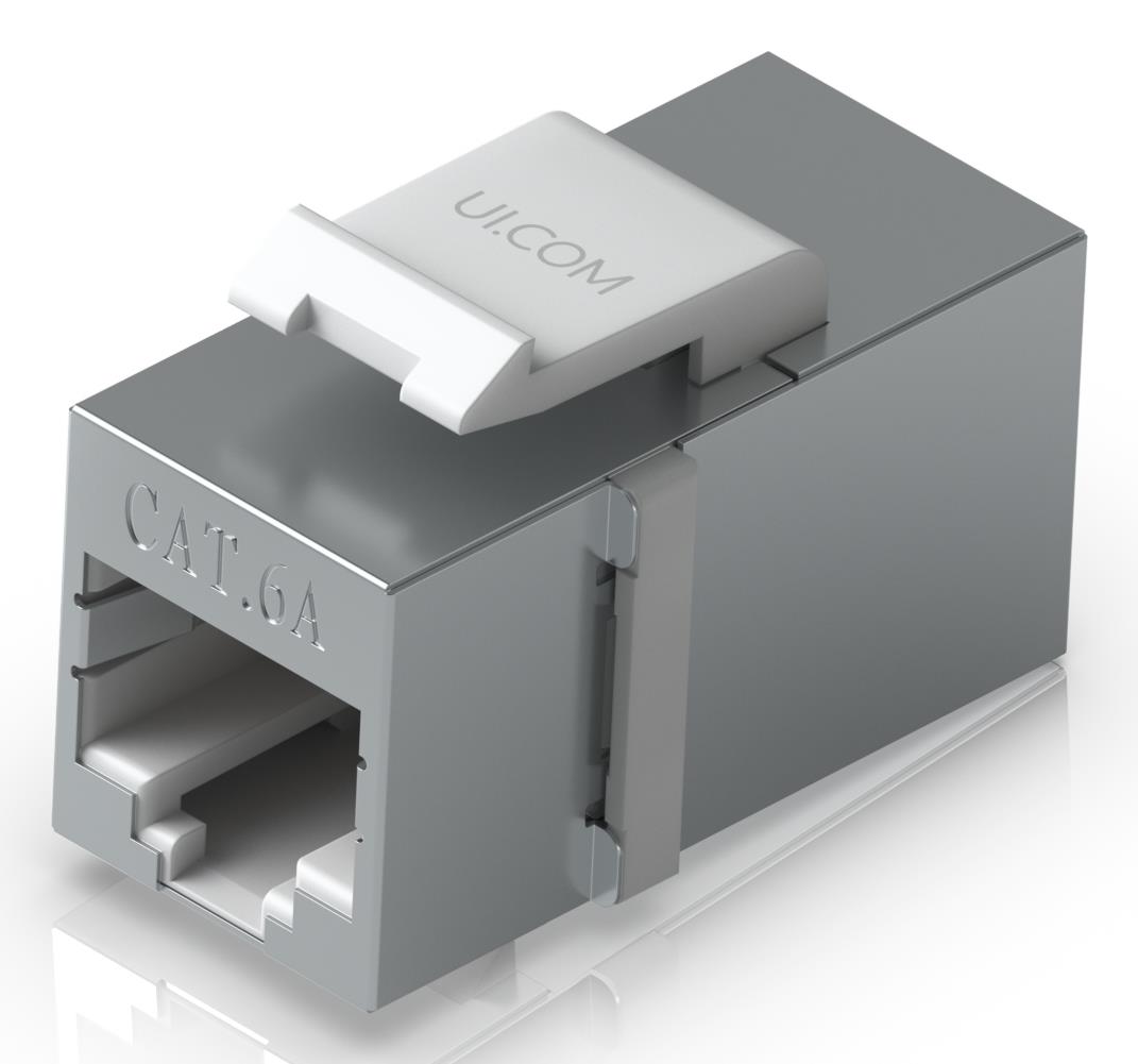 Cuplă Keystone RJ45 mamă–mamă, Cat6A, pentru prelungire cablu, Ubiquiti - UACC-KEYSTONE-COUPLER-C6A – Ubiquiti UACC-KEYSTONE-COUPLER-C6A
