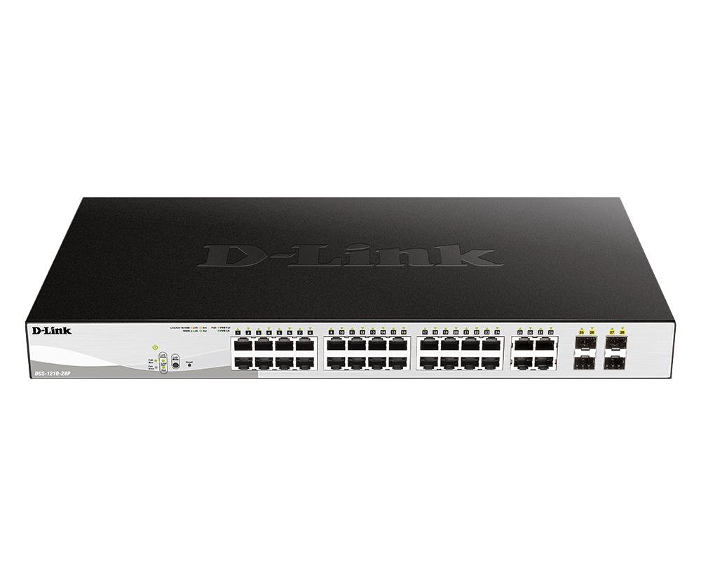 D-Link DGS-1210-28P/E – D-Link DGS-1210-28P/E switch Smart Gigabit 24 porturi PoE+ cu 4 porturi SFP pentru retele profesionale D-Link DGS-1210-28P/E switch Smart Gigabit 24 porturi PoE+ cu 4 porturi SFP pentru retele profesionale – D-Link DGS-1210-28P/E