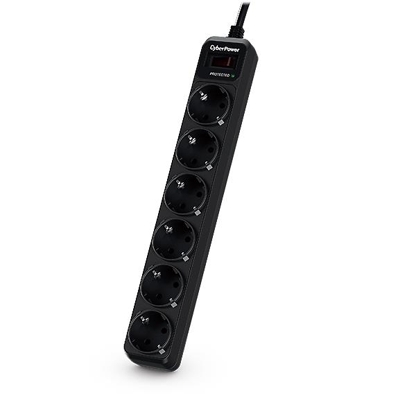 CYBERPOWER B0620SC0-DE – CyberPower B0620SC0-DE prelungitor cu protectie la supratensiune 6 prize 1.8m cablu CyberPower B0620SC0-DE prelungitor cu protectie la supratensiune 6 prize 1.8m cablu – CYBERPOWER B0620SC0-DE