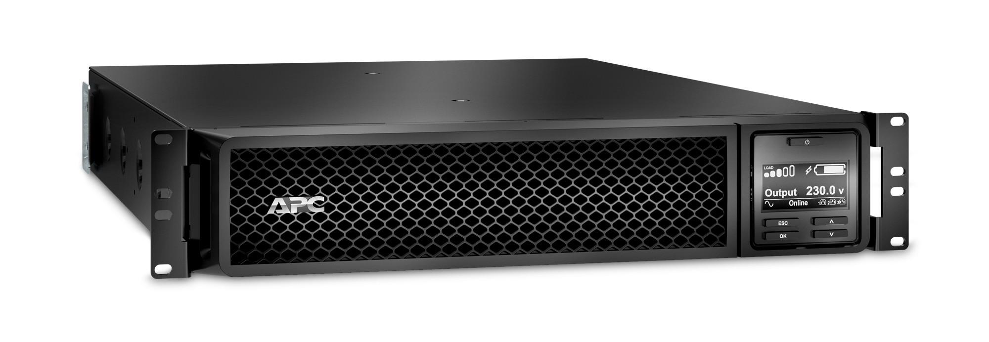UPS APC Smart-UPS SRT SRT2200RMXLI-NC, 2200VA/1980W, Online, Rack 2U, Network Card - 1401150 – APC BY SCHNEIDER ELECTRIC SRT2200RMXLI-NC