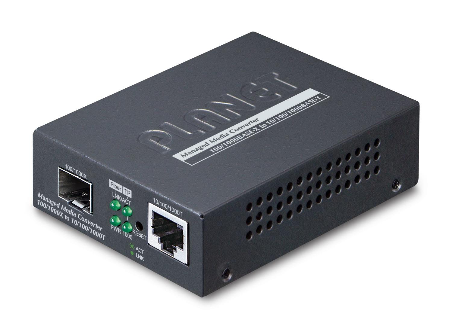 PLANET GT-915A – Convertor media Gigabit administrabil PLANET GT-915A, RJ45 1G la SFP 100/1000Base-X - 1455709 Convertor media Gigabit administrabil PLANET GT-915A, RJ45 1G la SFP 100/1000Base-X - 1455709 – PLANET GT-915A
