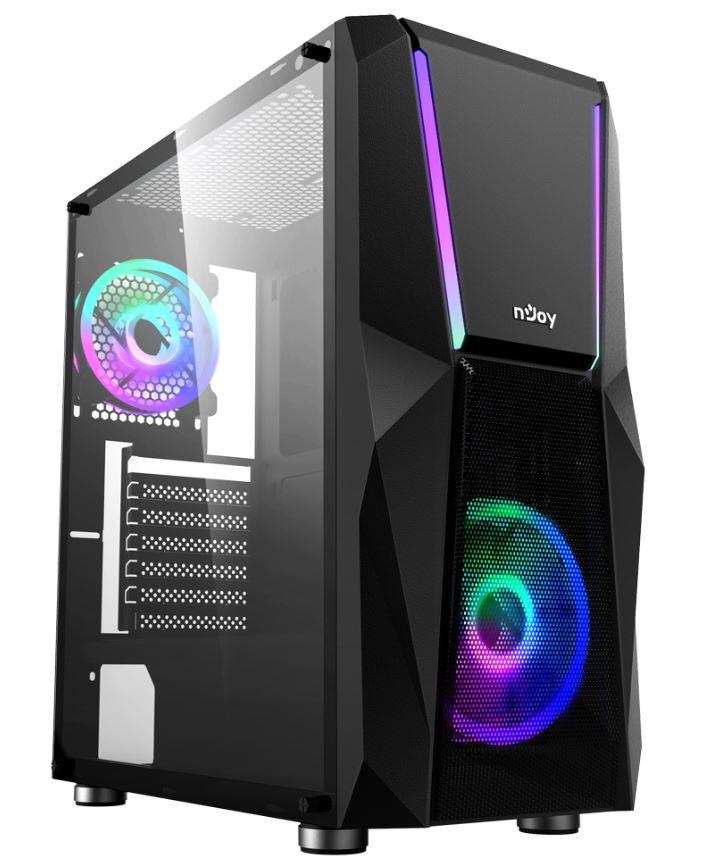 nJoy Fort – Carcasă Mid Tower ATX (CSMD-E000UFO-BL01B) – NJOY CSMD-E000UFO-BL01B