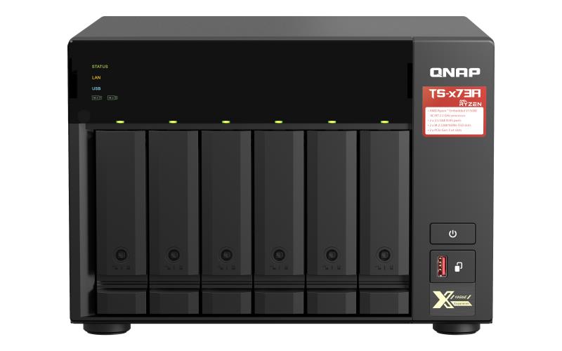 QNAP TS-673A-8G – NAS Tower 6 Bay, 8 GB RAM, Ryzen, fără HDD – QNAP TS-673A-8G
