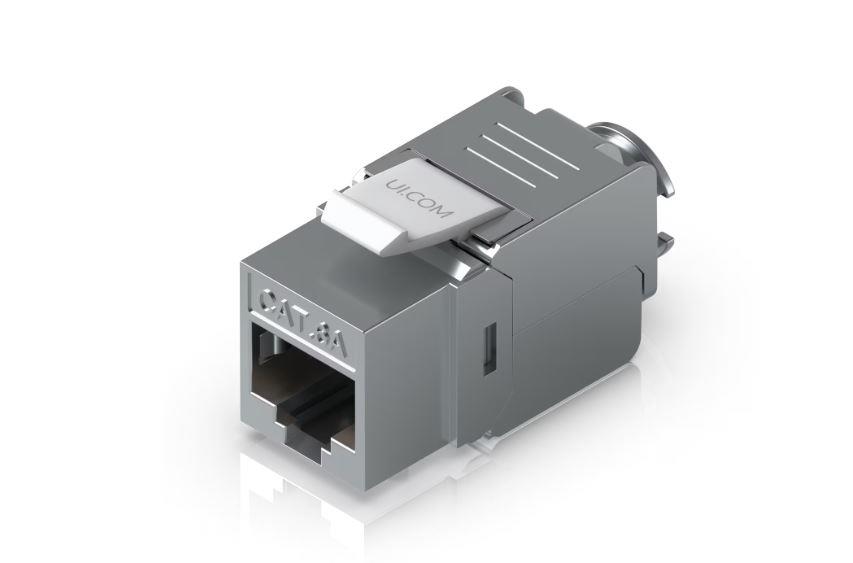 Modul Keystone RJ45 mamă, Cat6A, pentru panouri și prize de rețea, Ubiquiti - UACC-KEYSTONE-JACK-C6A – Ubiquiti UACC-KEYSTONE-JACK-C6A