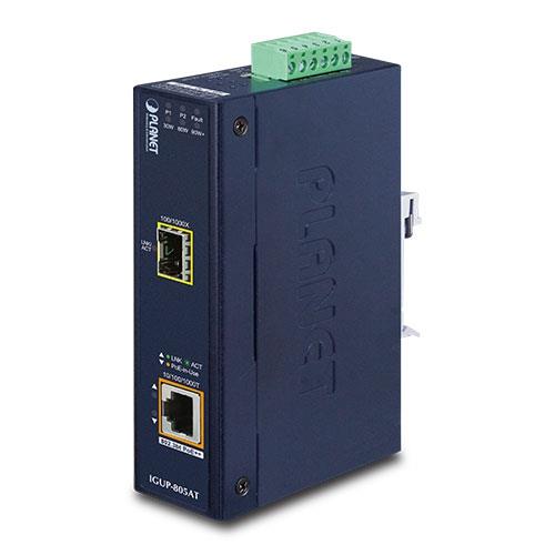PLANET IGUP-805AT – Convertor media industrial PoE++ PLANET IGUP-805AT, 95W, Gigabit RJ45 la SFP, DIN Rail - 1455660 Convertor media industrial PoE++ PLANET IGUP-805AT, 95W, Gigabit RJ45 la SFP, DIN Rail - 1455660 – PLANET IGUP-805AT