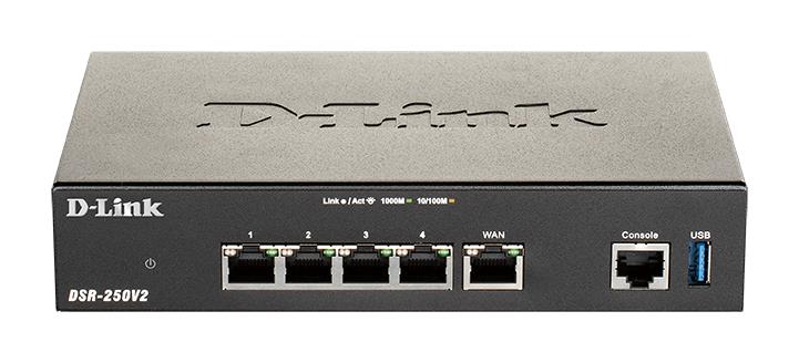 D-Link DSR-250V2/E – D-Link DSR-250V2/E router Gigabit VPN 4 porturi pentru retele business securizate D-Link DSR-250V2/E router Gigabit VPN 4 porturi pentru retele business securizate – D-Link DSR-250V2/E