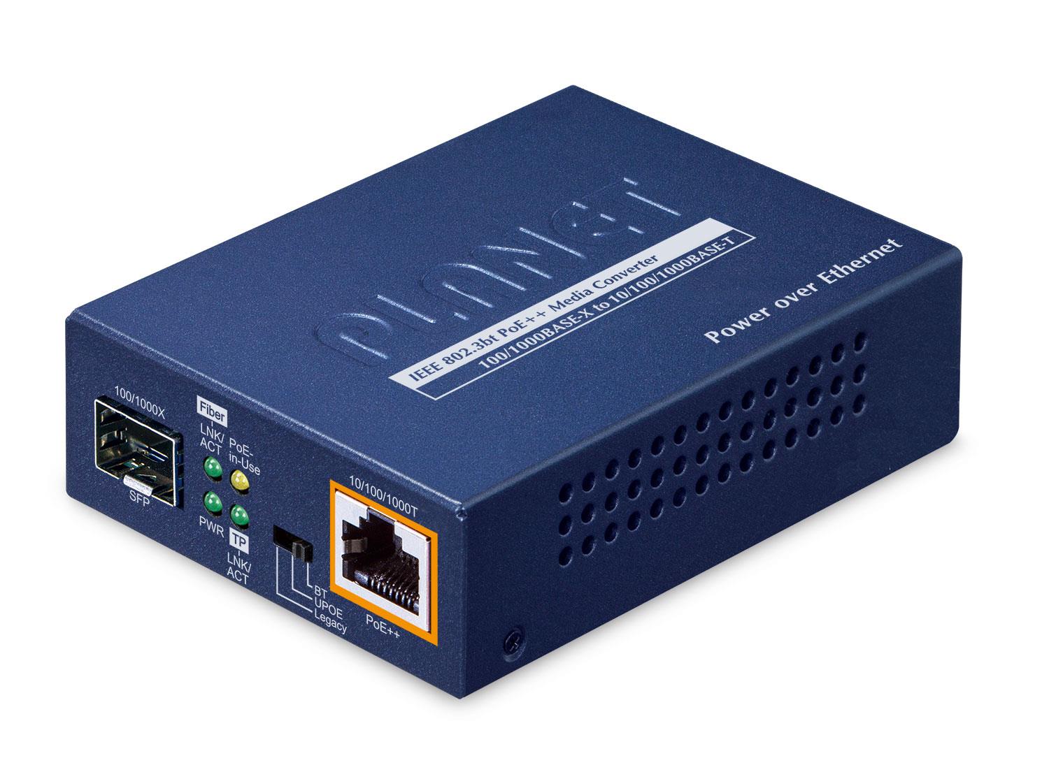 PLANET GUP-805A-60W – Convertor media PoE++ PLANET GUP-805A-60W, 60W, Gigabit RJ45 la SFP - 1455714 Convertor media PoE++ PLANET GUP-805A-60W, 60W, Gigabit RJ45 la SFP - 1455714 – PLANET GUP-805A-60W