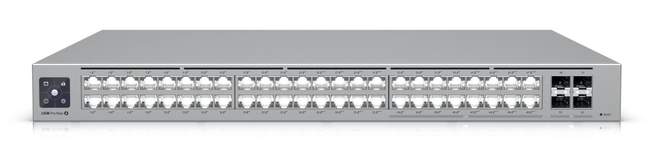 Ubiquiti USW-PRO-MAX-48-POE – Switch administrabil UniFi Pro Max, 48 porturi Gigabit/2.5GbE PoE, 4 porturi SFP+ 10G, Ubiquiti - USW-PRO-MAX-48-POE Switch administrabil UniFi Pro Max, 48 porturi Gigabit/2.5GbE PoE, 4 porturi SFP+ 10G, Ubiquiti - USW-PRO-MAX-48-POE – Ubiquiti USW-PRO-MAX-48-POE
