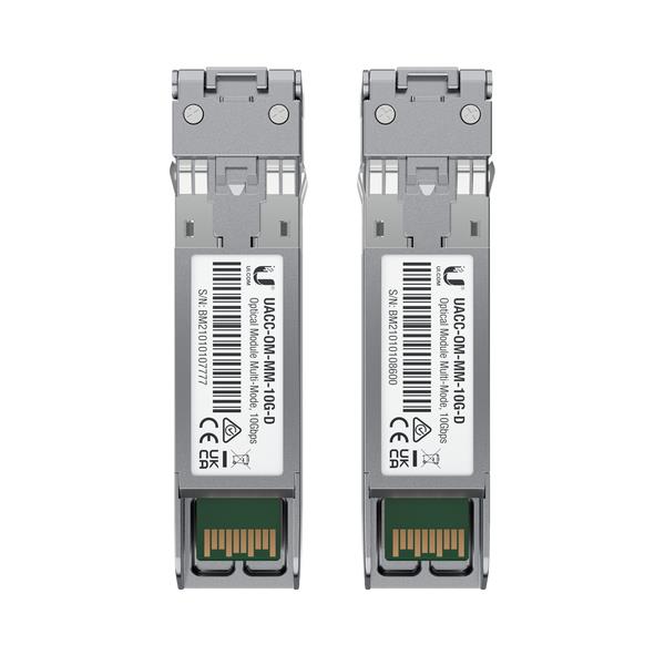 Set 2 module SFP+, 1/10Gbps, multimode, LC duplex, 850nm, pana la 400m, Ubiquiti - UACC-OM-MM-10G-D-2 – Ubiquiti UACC-OM-MM-10G-D-2