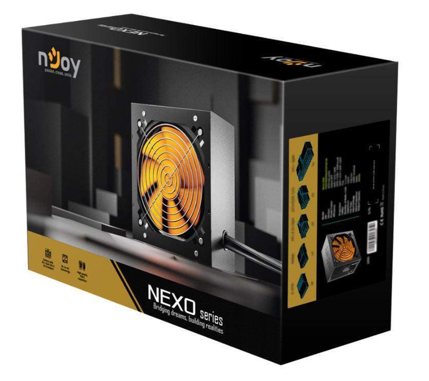 nJoy NEXO 750 – Sursă PC ATX 750W, 80+ Bronze (PSAT6075A40CZCO01B) – NJOY PSAT6075A40CZCO01B
