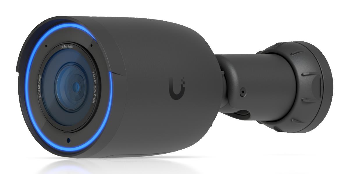 Cameră IP UniFi G6 Pro Bullet, 8MP 4K, lentilă varifocală motorizată 5,9–13,8mm, IR 40m, PoE+, neagră, Ubiquiti - UVC-G6-PRO-BULLET-B – Ubiquiti UVC-G6-PRO-BULLET-B