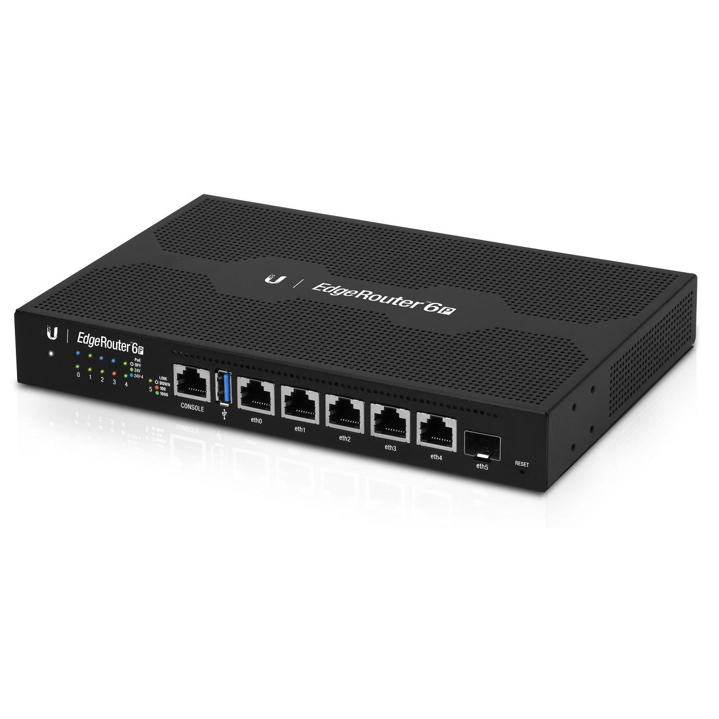 Ubiquiti ER-6P – Router EdgeRouter 6 PoE, 5x Gigabit RJ45, 1x SFP 1G, PoE pasiv 24V, Ubiquiti - ER-6P Router EdgeRouter 6 PoE, 5x Gigabit RJ45, 1x SFP 1G, PoE pasiv 24V, Ubiquiti - ER-6P – Ubiquiti ER-6P