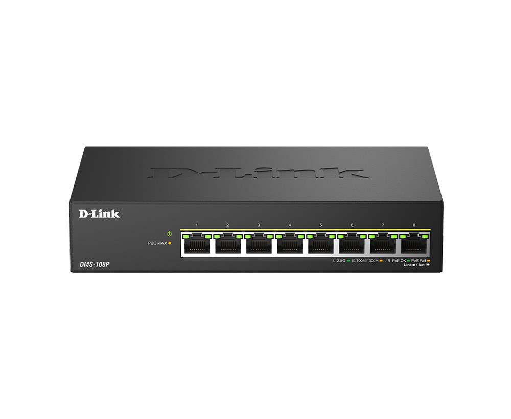 D-LINK DMS-108P/E 8PORT 2.5GE POE Switch – D-Link DMS-108P/E