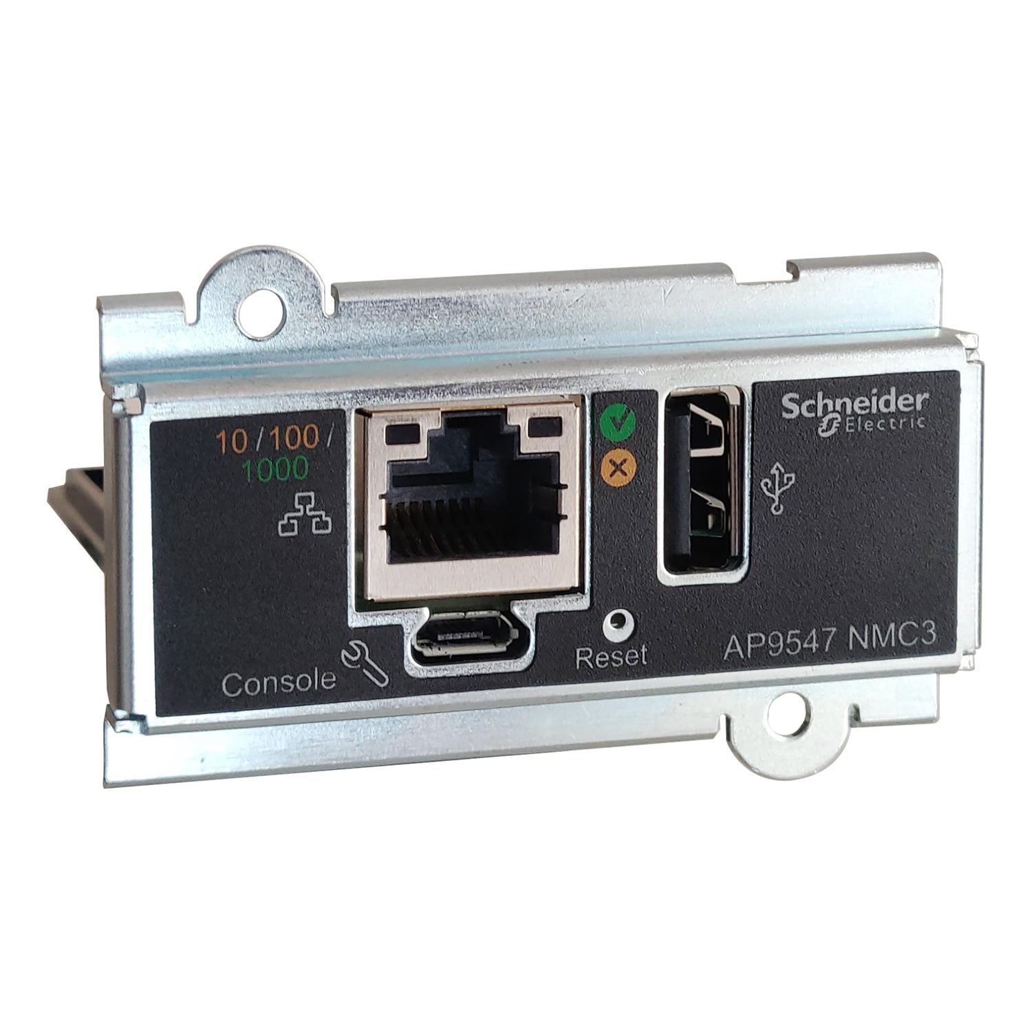 APC AP9547 Network Management Card 3 pentru monitorizare si control UPS prin retea – APC BY SCHNEIDER ELECTRIC AP9547