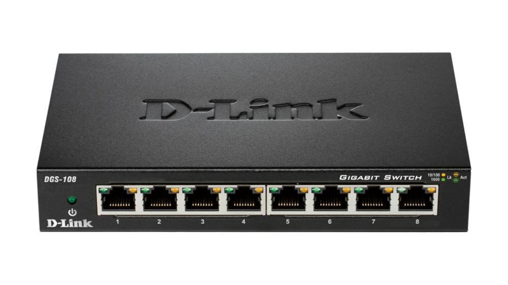 D-Link DGS-108/E – D-Link DES-108/E switch Fast Ethernet 8 porturi 10/100Mbps neadministrabil pentru birou si acasa D-Link DES-108/E switch Fast Ethernet 8 porturi 10/100Mbps neadministrabil pentru birou si acasa – D-Link DGS-108/E