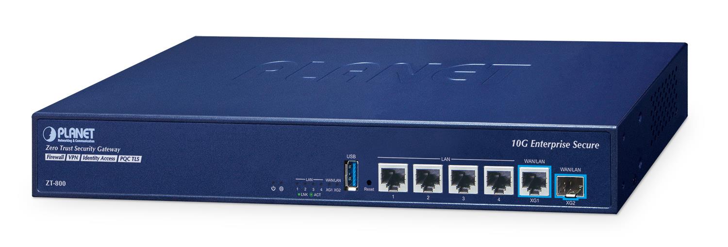 PLANET ZT-800 – Gateway de securitate Zero Trust PLANET ZT-800, Dual 10G, 4x Gigabit, SFP+ 10G - 1465167 Gateway de securitate Zero Trust PLANET ZT-800, Dual 10G, 4x Gigabit, SFP+ 10G - 1465167 – PLANET ZT-800