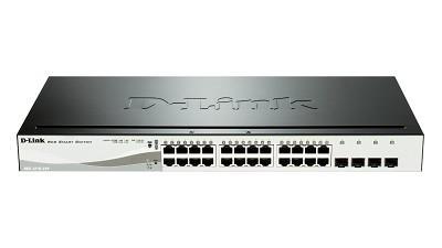 D-Link DGS-1210-24P/E switch Smart Gigabit 24 porturi PoE+ cu 4 porturi SFP pentru retele business – D-Link DGS-1210-24P/E