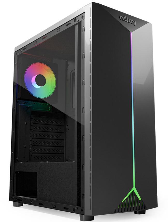 nJoy Anil – Carcasă Mid Tower ATX (cod: CSMD-AE00UAI-BL01B) – NJOY CSMD-AE00UAI-BL01B