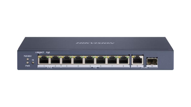 HIKVISION DS-3E0510HP-E – Hikvision DS-3E0510HP-E – Switch PoE neadministrabil, 8 porturi Gigabit + 2 porturi uplink Hikvision DS-3E0510HP-E – Switch PoE neadministrabil, 8 porturi Gigabit + 2 porturi uplink – HIKVISION DS-3E0510HP-E