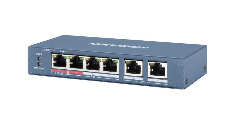 HIKVISION DS-3E0106HP-E – Hikvision DS-3E0106HP-E – Switch PoE neadministrabil, 4 porturi Fast Ethernet + 2 porturi uplink Hikvision DS-3E0106HP-E – Switch PoE neadministrabil, 4 porturi Fast Ethernet + 2 porturi uplink – HIKVISION DS-3E0106HP-E