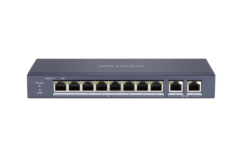 HIKVISION DS-3E0310P-E/M – Hikvision DS-3E0310P-E/M – Switch PoE neadministrabil, 8 porturi Fast Ethernet + 2 porturi uplink Hikvision DS-3E0310P-E/M – Switch PoE neadministrabil, 8 porturi Fast Ethernet + 2 porturi uplink – HIKVISION DS-3E0310P-E/M