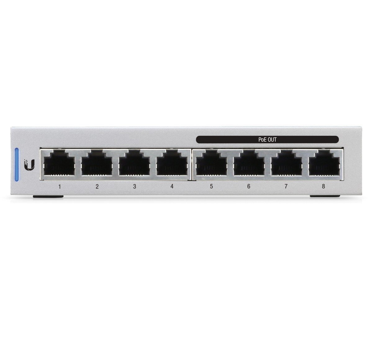 Ubiquiti US-8-60W Networks UniFi Switch 8 Gestionate Gigabit Ethernet (10/100/1000) Power over Ethernet (PoE) Suport Gri