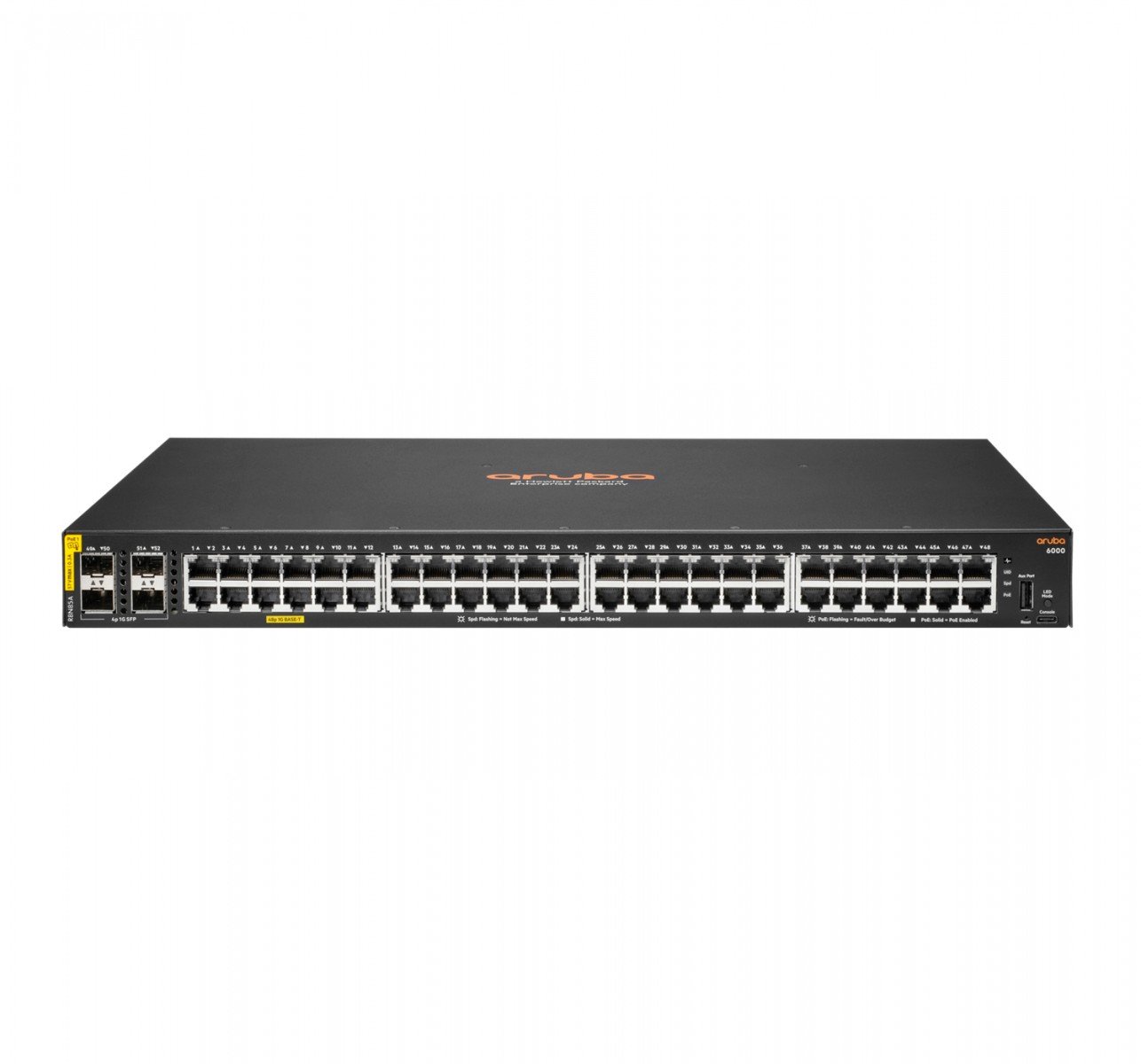 HPE Aruba 6000 Managed 48G 4SFP PoE+ 370W Switch