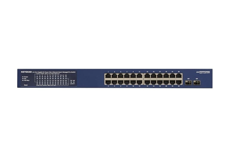 Netgear GS724TP-300EUS – NETGEAR GS724TP-300EUS Switch Smart Managed L2/L3/L4 24xGigabit PoE+ 190W NETGEAR GS724TP-300EUS Switch Smart Managed L2/L3/L4 24xGigabit PoE+ 190W – Netgear GS724TP-300EUS