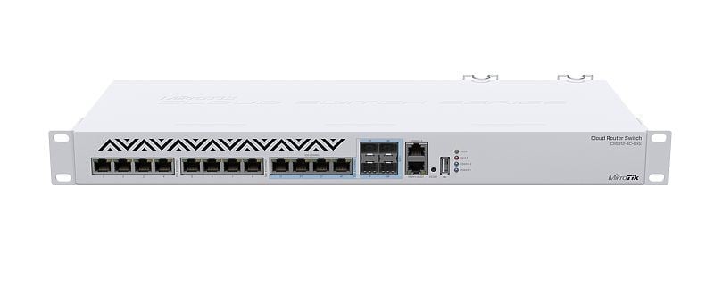 CRS312-4C+8XG-RM | Mikrotik | Management Switch, 8 x 10G Ethernet, 4 x 10G combo RJ45/SFP+, - Mikrotik CRS312-4C+8XG-RM Management Switch, 8 x 10G Ethernet, 4 x 10G combo RJ45/SFP+, - Mikrotik CRS312-4C+8XG-RM