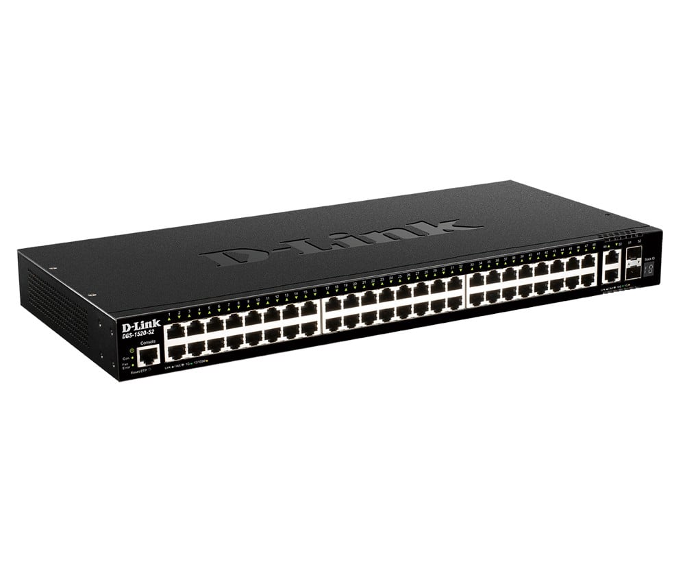 DGS-1520-52 | D-Link | D-Link DGS-1520-52 switch-uri Gestionate L3 10G Ethernet (100/1000/10000) 1U Negru D-Link DGS-1520-52 switch-uri Gestionate L3 10G Ethernet (100/1000/10000) 1U Negru
