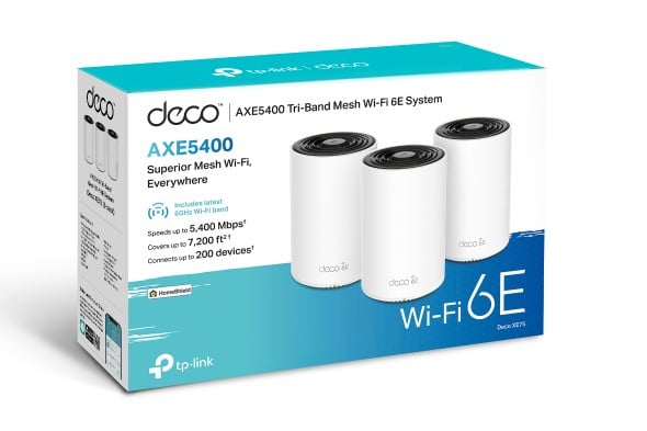 TP-Link Deco XE75 Tri-band (2.4 GHz / 5 GHz / 6 GHz) Wi-Fi 6E (802.11ax) Alb 3 Intern