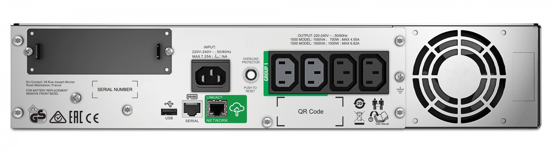 SMT1500RMI2UC | APC | APC SMT1500RMI2UC surse neîntreruptibile de curent (UPS) Line-Interactive 1500 VA 1000 W 4 ieșire(i) AC APC SMT1500RMI2UC surse neîntreruptibile de curent (UPS) Line-Interactive 1500 VA 1000 W 4 ieșire(i) AC