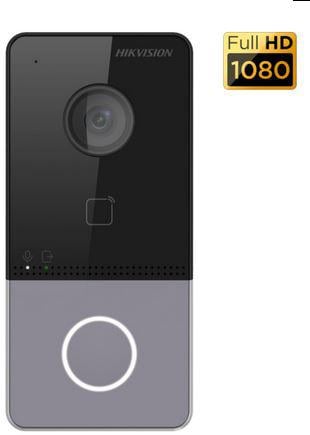 Panou exterior videointerfon TCP/IP, Wi-Fi 2.4GHz, 1 familie, control acces integrat - Hikvision DS-KV6113-WPE1(C) – HIKVISION DS-KV6113-WPE1(C)