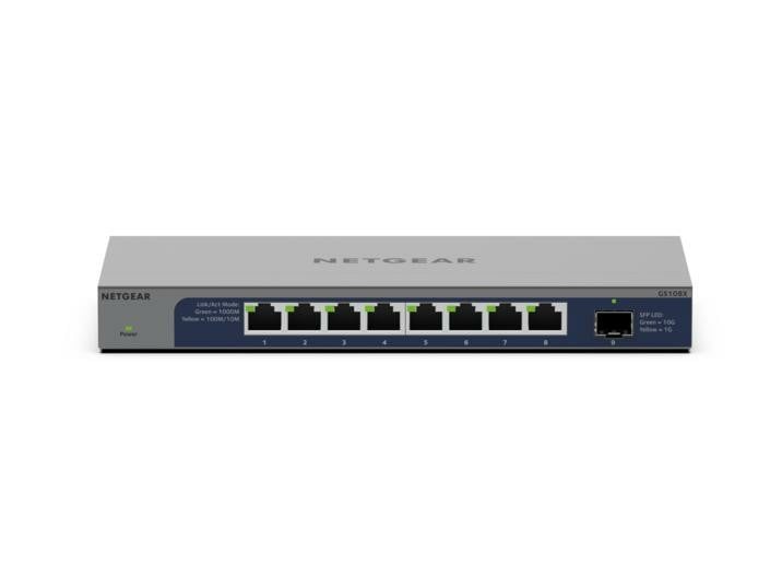 Netgear GS108X-100EUS – NETGEAR GS108X Switch 8-Port Gigabit + 10G SFP+ Uplink Unmanaged NETGEAR GS108X Switch 8-Port Gigabit + 10G SFP+ Uplink Unmanaged – Netgear GS108X-100EUS