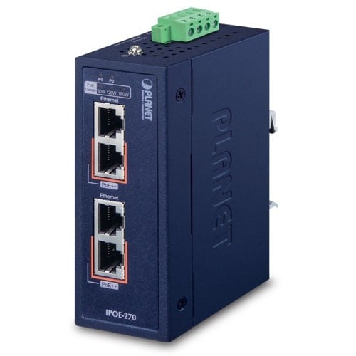 PLANET IPOE-270 Injector PoE++ Industrial 2 Porturi Gigabit Ethernet – PLANET IPOE-270
