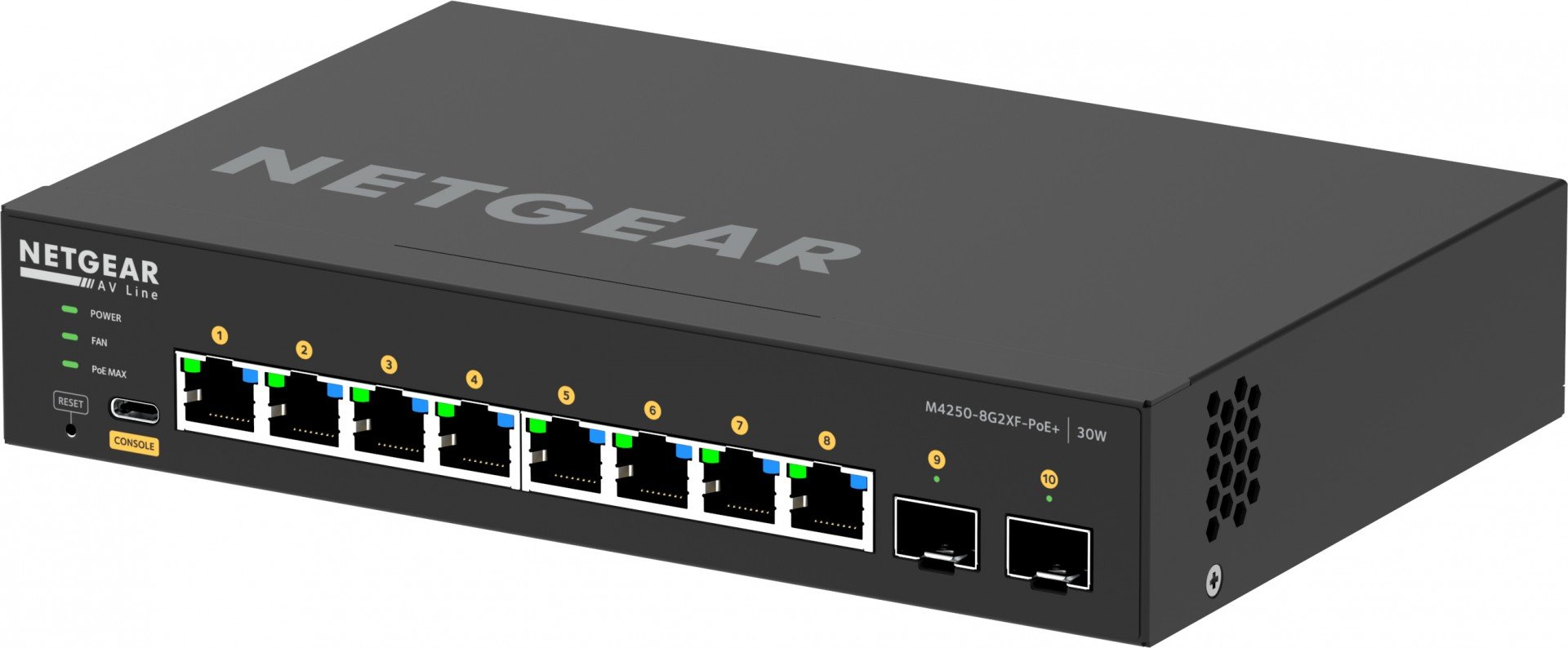Netgear GSM4210PX-100EUS – NETGEAR GSM4210PX-100EUS Switch Gestionat L2/L3 8xGigabit PoE+ 2x10G SFP+ NETGEAR GSM4210PX-100EUS Switch Gestionat L2/L3 8xGigabit PoE+ 2x10G SFP+ – Netgear GSM4210PX-100EUS