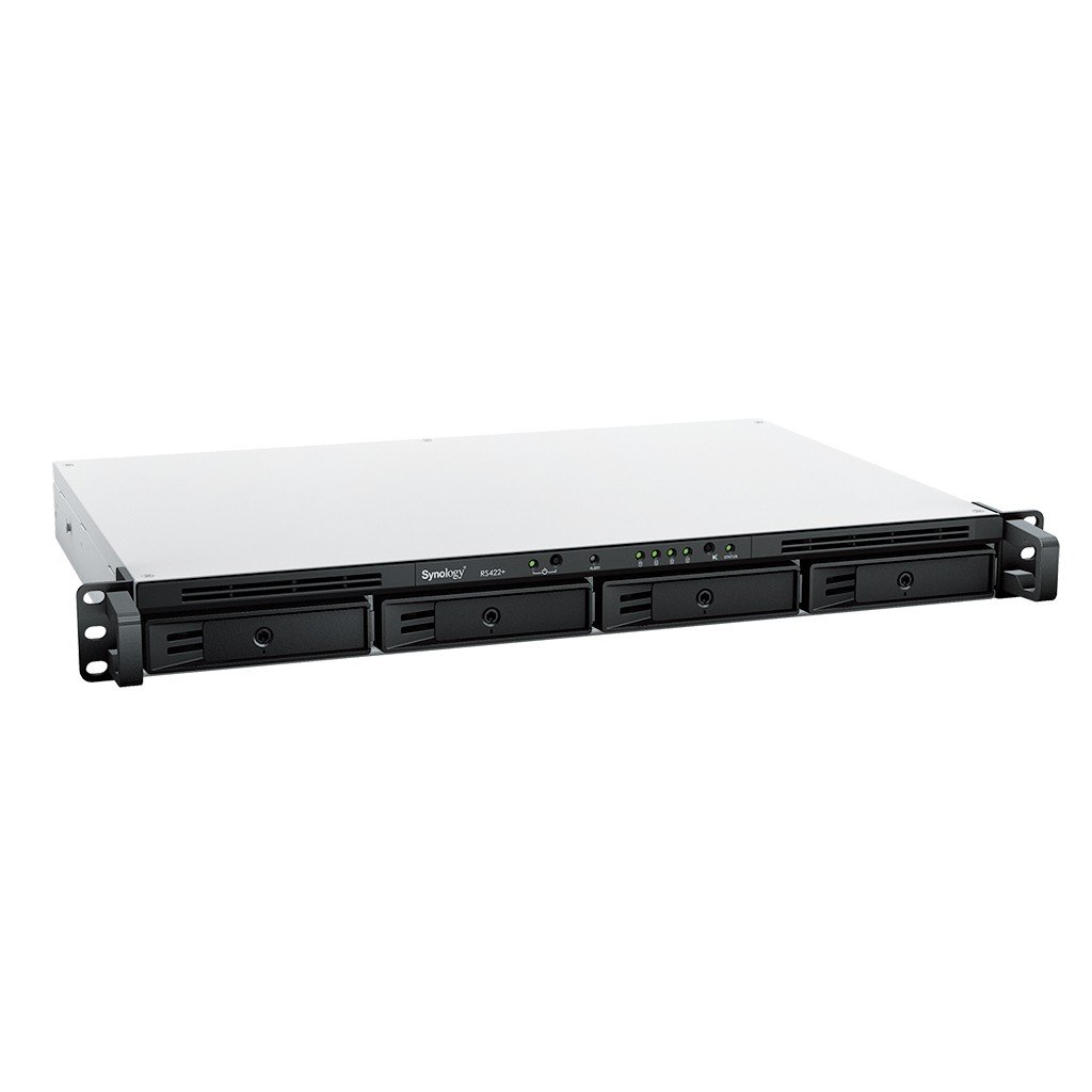 Synology RS422+ – Synology RackStation RS422+ NAS Rackmount 1U 4-Bay AMD Ryzen R1600 Synology RackStation RS422+ NAS Rackmount 1U 4-Bay AMD Ryzen R1600 – Synology RS422+
