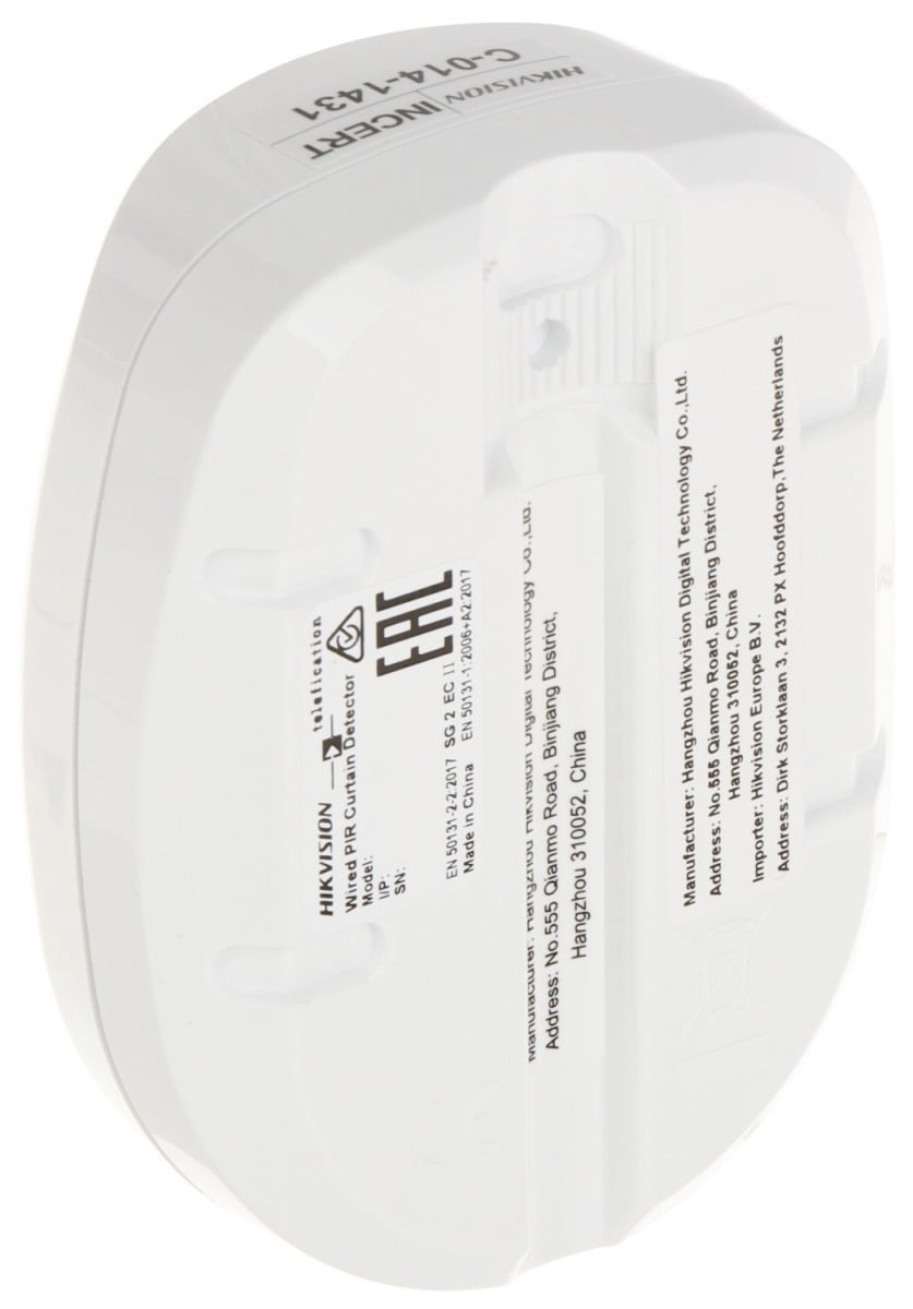 HIKVISION DS-PDP18-EG2(B) – Detector PIR cu fir, rază 18m, unghi 85,9°, imunitate animale, Hikvision - DS-PDP18-EG2(B) Detector PIR cu fir, rază 18m, unghi 85,9°, imunitate animale, Hikvision - DS-PDP18-EG2(B) – HIKVISION DS-PDP18-EG2(B)