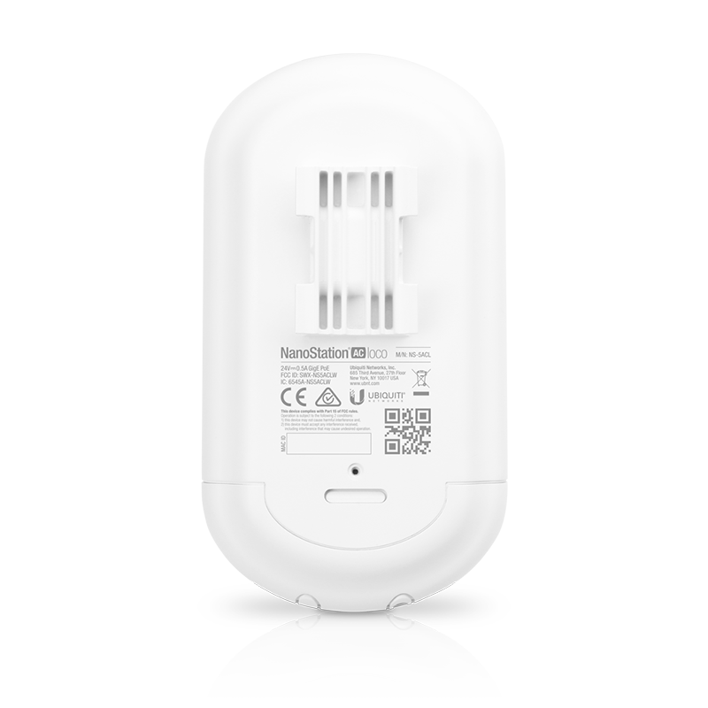 Ubiquiti LOCO5AC-5 Networks NanoStation 5AC Loco 450 Mbit/s Alb Power over Ethernet (PoE) Suport
